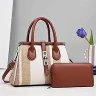 Fashion Luxurious Ladies 3 In 1 Multicolored Handbag